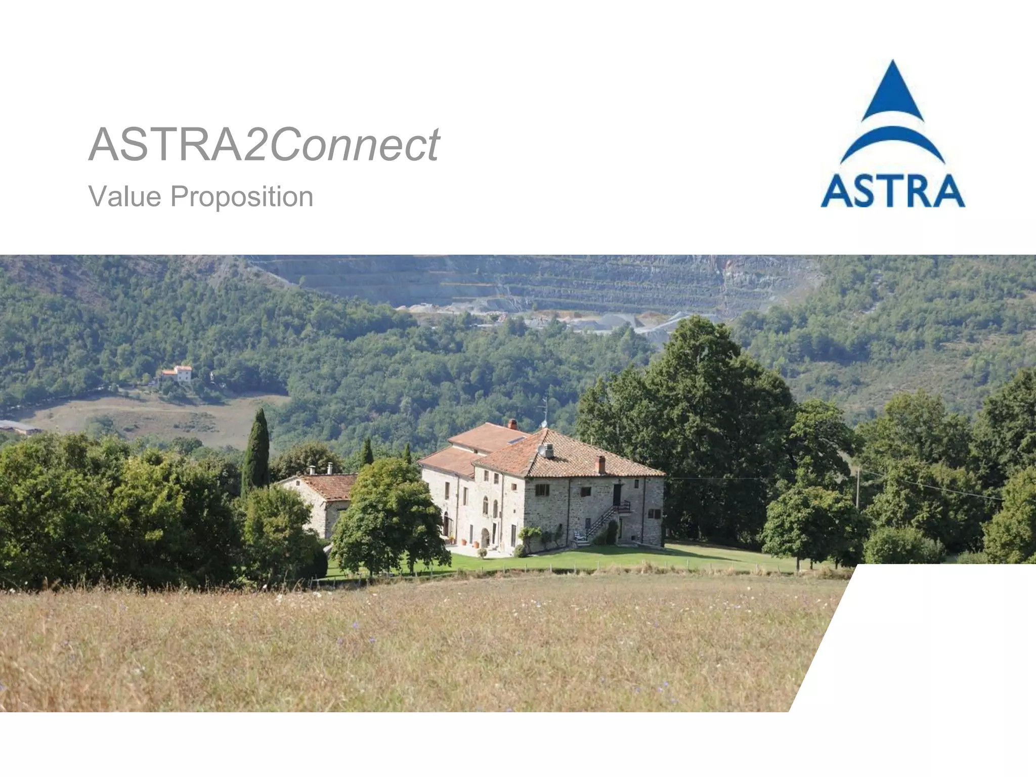 Value Proposition
ASTRA2Connect
 