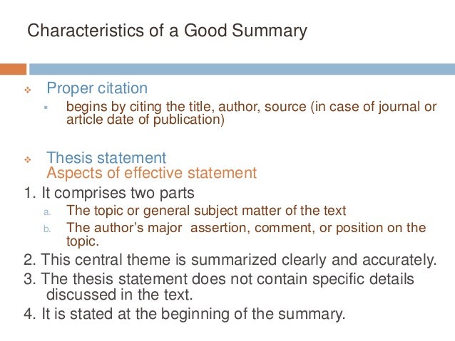 Guidelines In Writing An Abstract Precis Or Summary Astract summary and precis writing