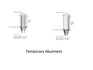 Temporary Abutment
 