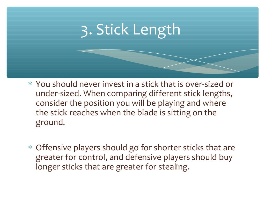 How to choose your correct hockey stick