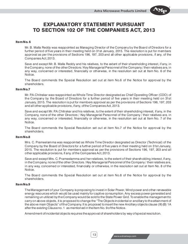 Directors report companies act 1965 pdf