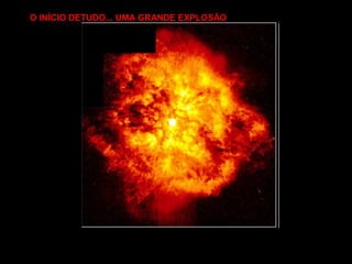 O INÍCIO DETUDO... UMA GRANDE EXPLOSÃO
 