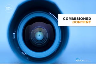 COMMISIONED
                                                    CONTENT




Presented by Peter Jenetsky :: 18 October 2011
 