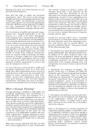 A strategic planning process for puplic and nonprofit | PDF