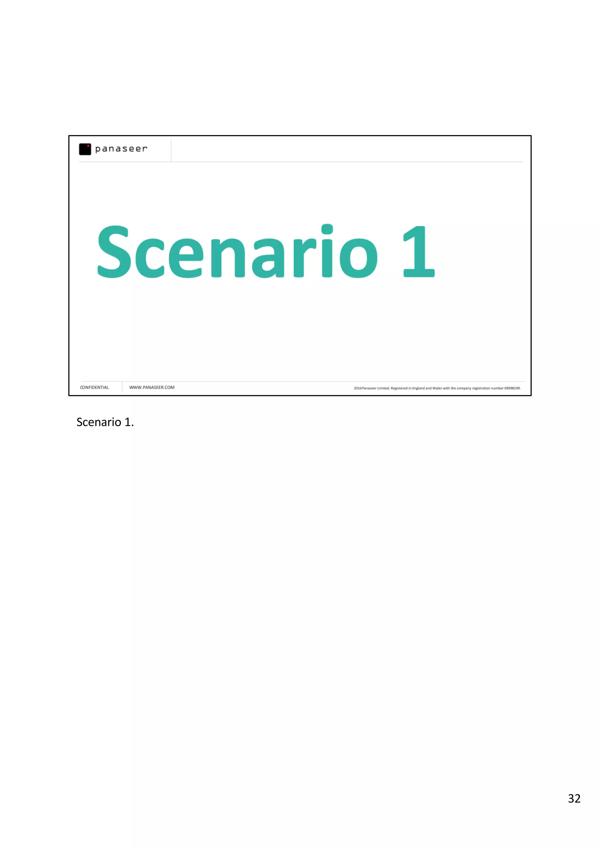 Scenario 1.
32
 