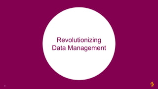 Revolutionizing
Data Management
3
 
