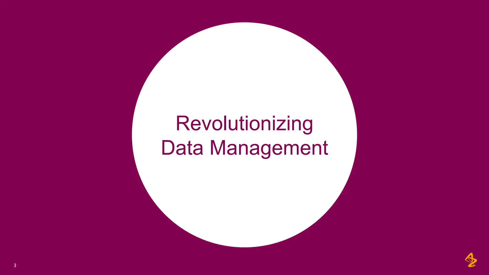 Revolutionizing
Data Management
3
 
