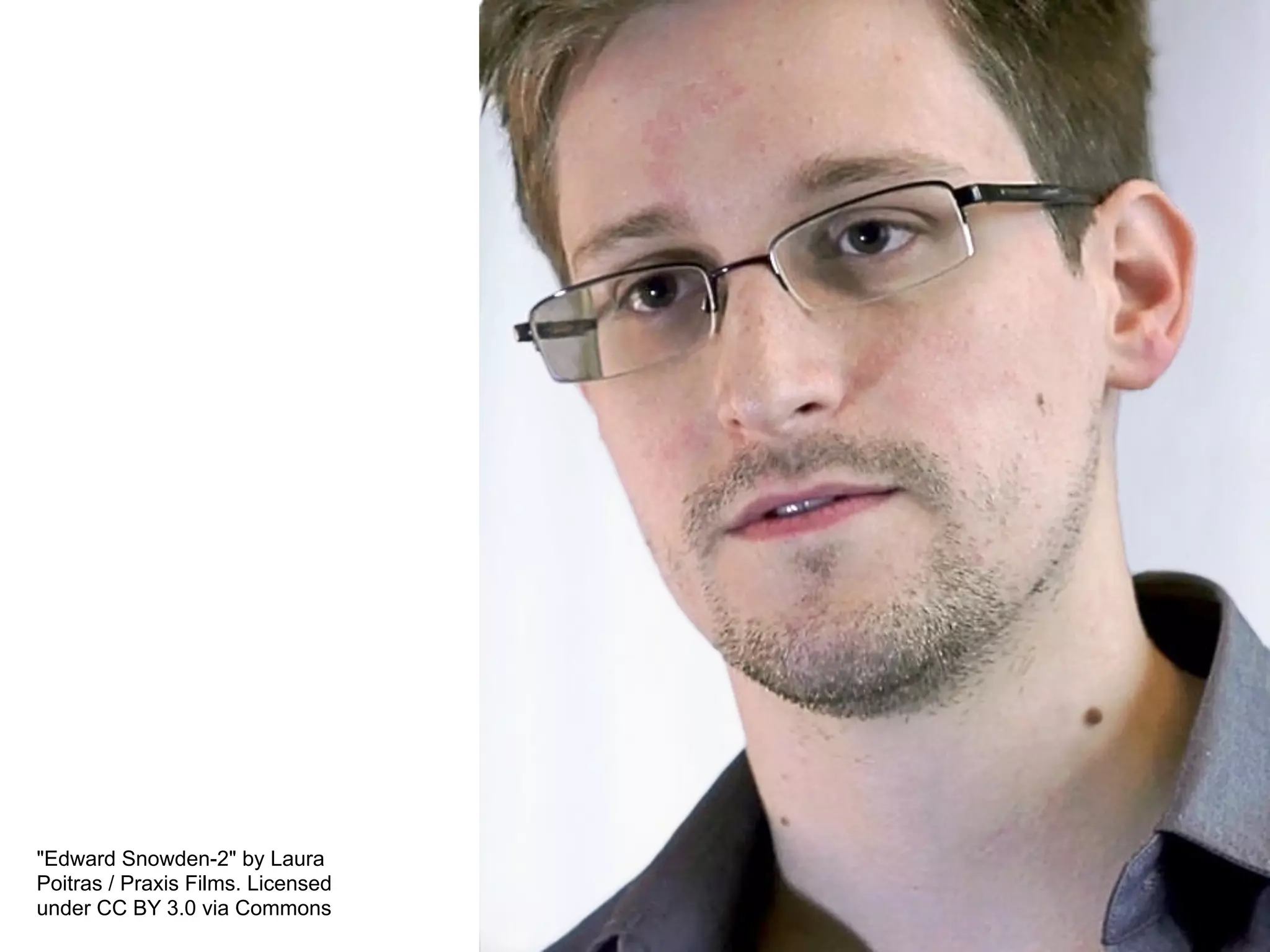 "Edward Snowden-2" by Laura
Poitras / Praxis Films. Licensed
under CC BY 3.0 via Commons
 