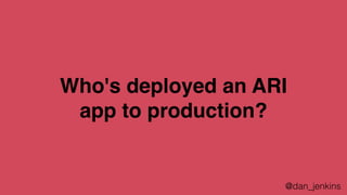 Astricon 2016 - Scaling ARI and Production | PDF