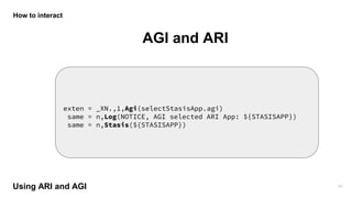 Using ARI and AGI to Connect Asterisk Instances | PPTX