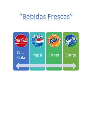 Coca
Cola
Pepsi Fanta Sprite
 