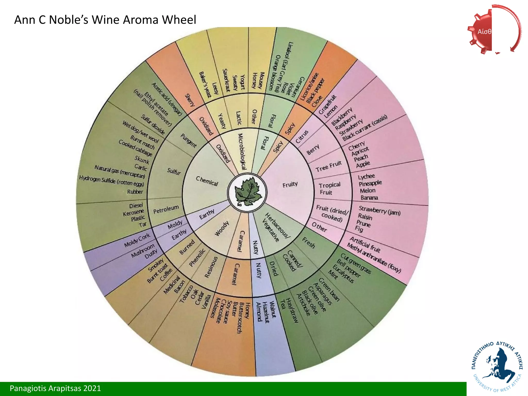 Panagiotis Arapitsas 2021
Ann C Noble’s Wine Aroma Wheel
Αίσθηση
 