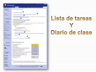 Lista de tareasYDiario de clase