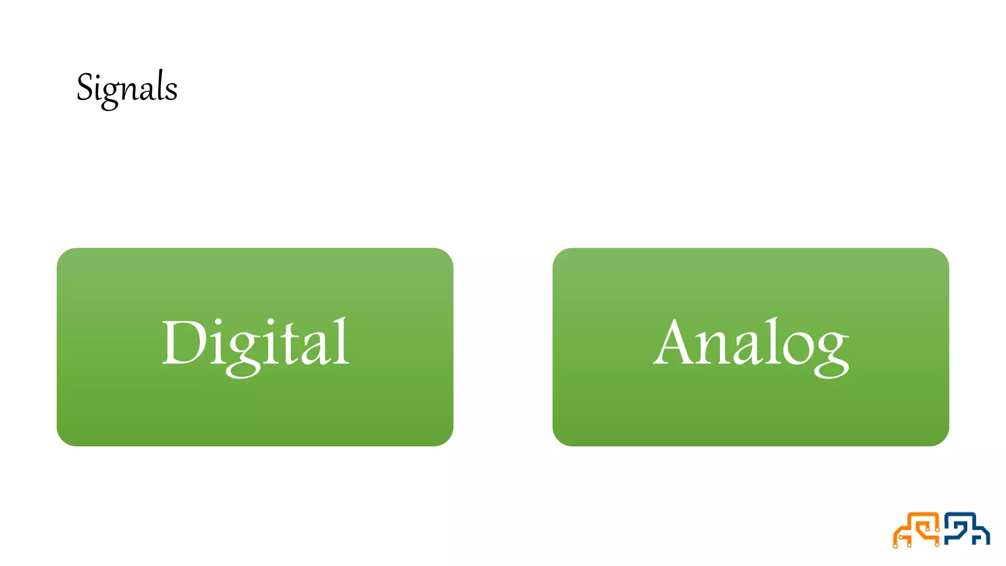 Signals Digital Analog 