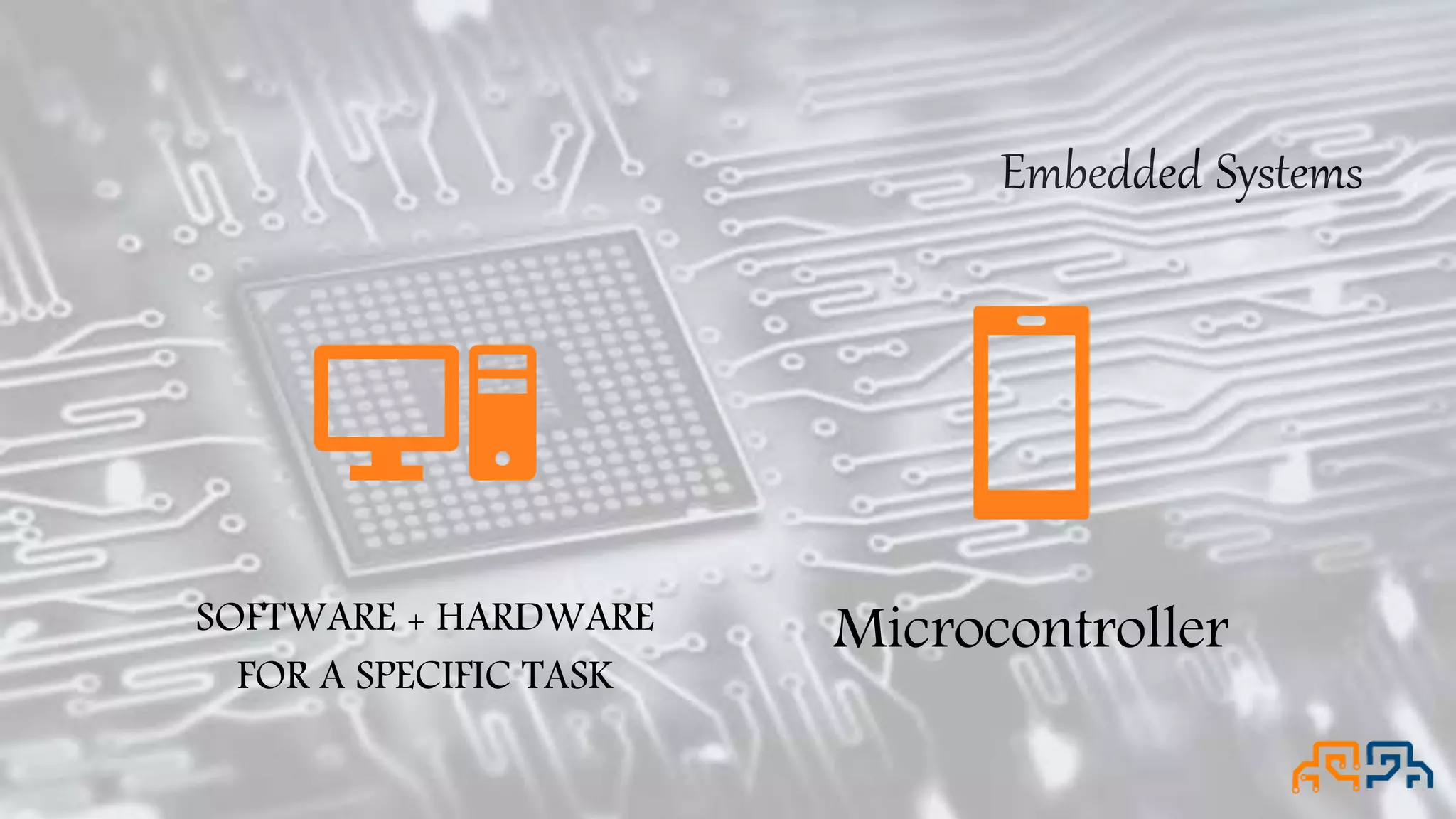 Embedded Systems SOFTWARE + HARDWARE FOR A SPECIFIC TASK Microcontroller 