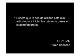 Astrofotografia Con Webcam