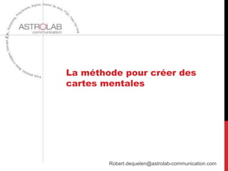 La méthode pour créer des
cartes mentales
 