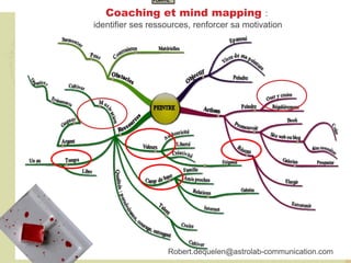 Coaching et mind mapping : identifier ses ressources,
              renforcer sa motivation




                       Robert.dequelen@astrolab-communication.com
 