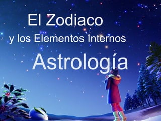 Astrología
El Zodiaco
y los Elementos Internos
 