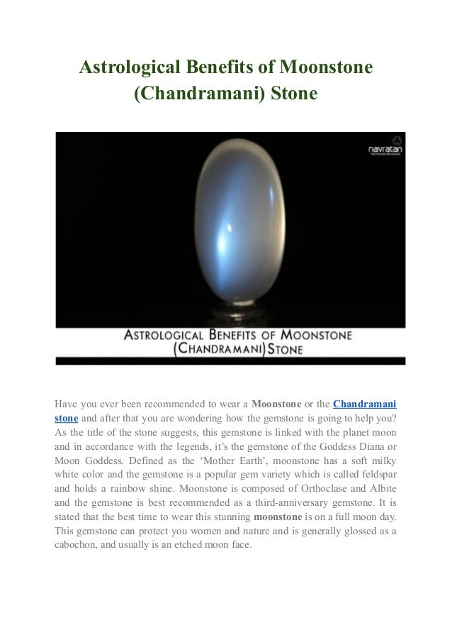 Astrological Benefits of Moonstone (Chandramani) Stone