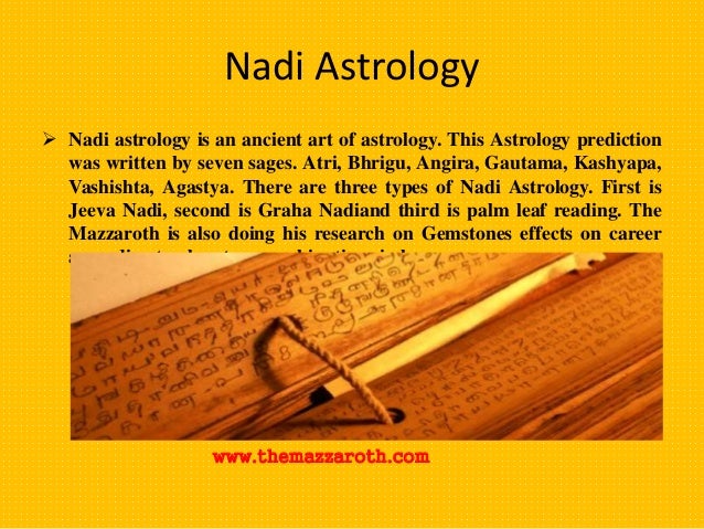 Nadi Astrology-Opening The Leaf To Your Future
