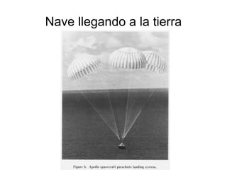 Nave llegando a la tierra 
