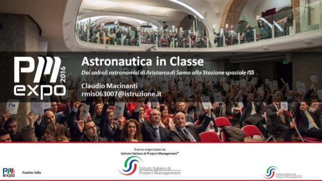Project management nella scuola - Astronautica in classe