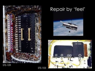 Repair by ‘feel’
STS-109
STS-103
 