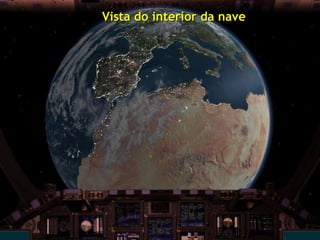 Vista do interior da nave 