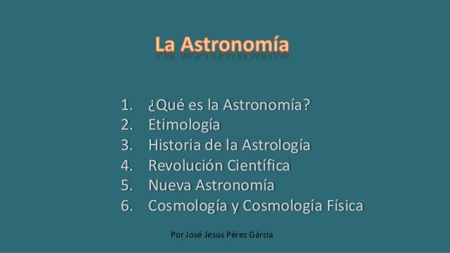 La Astronomia