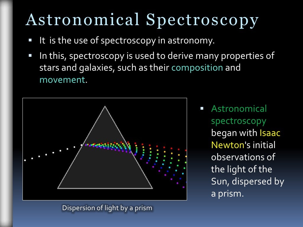Astronomical Spectroscopy
