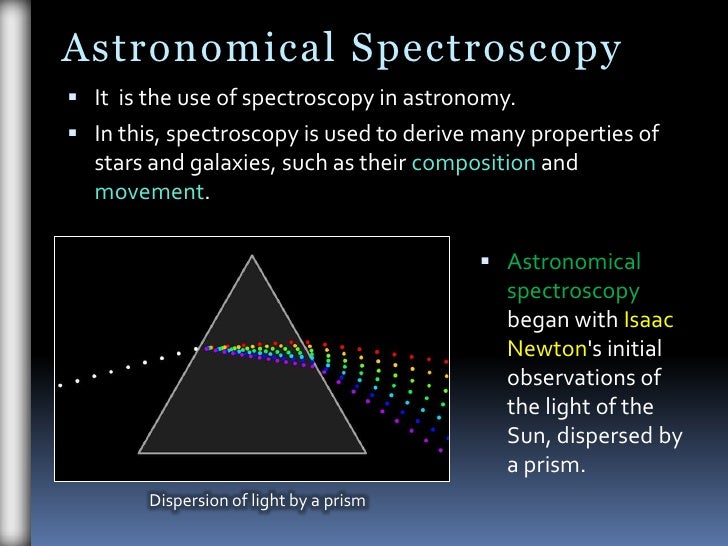 Astronomical Spectroscopy