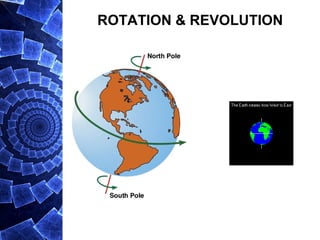 ROTATION & REVOLUTION
 
