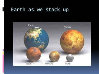 Earth as we stack up