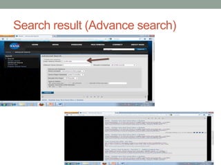 Search result (Advance search)
 