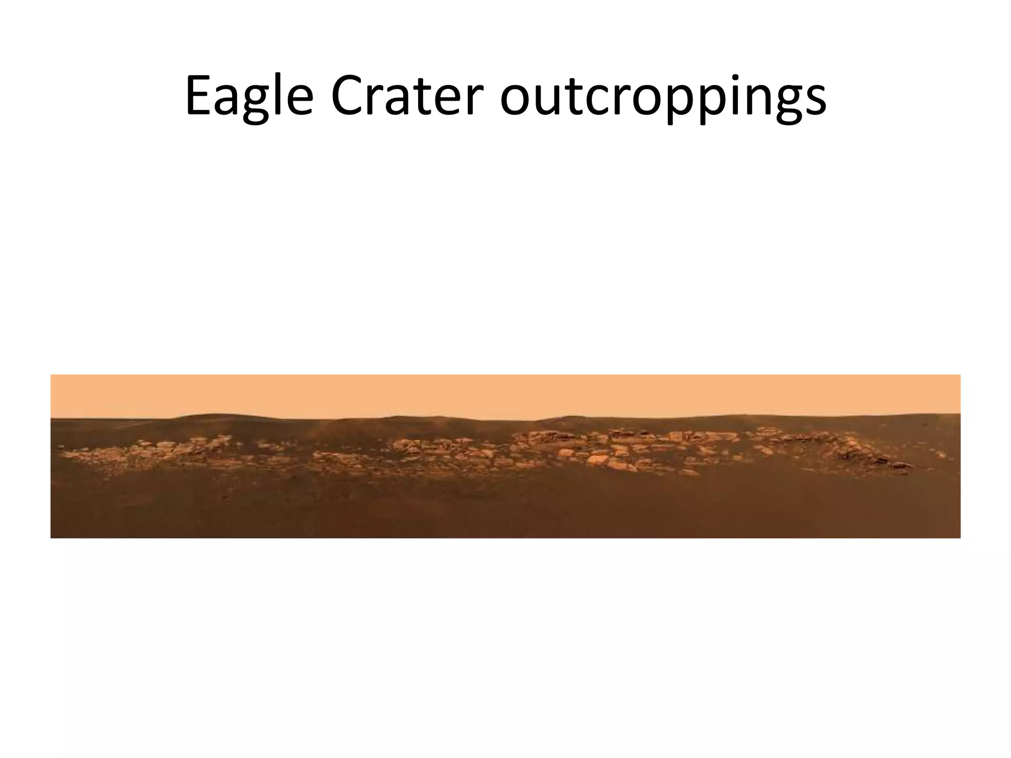 Eagle Crater outcroppings

 