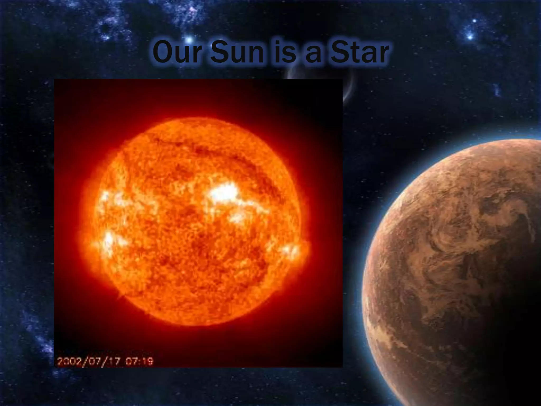 Our Sun is a Star
 