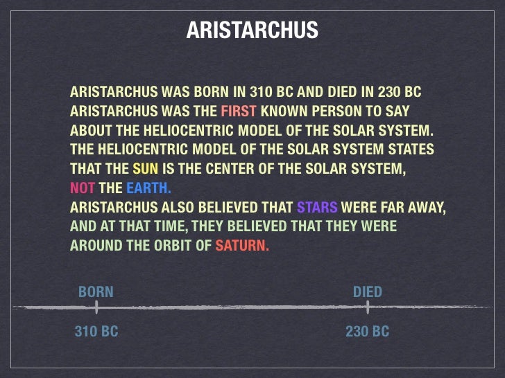 Astronomy Timeline