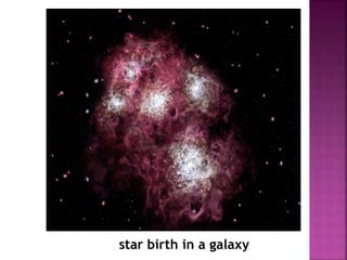 star birth in a galaxy
 