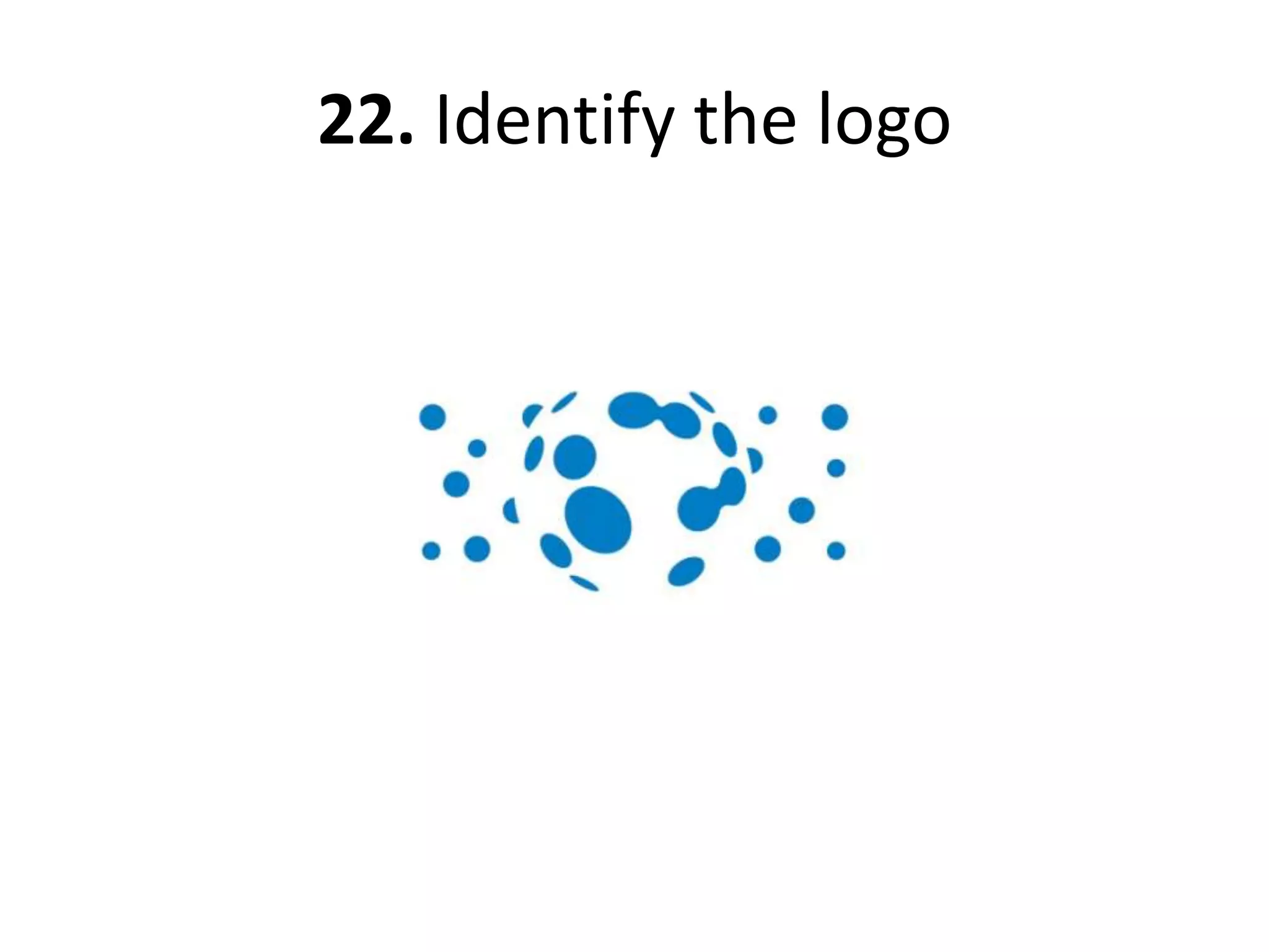 22. Identify the logo