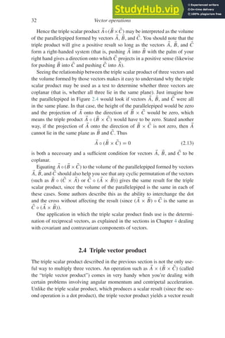 A Students Guide To Vectors And Tensors | PDF
