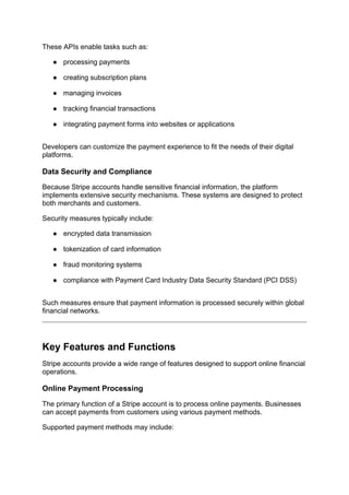 A Study Guide to Stripe Payment Technology and Infrastructure.docx