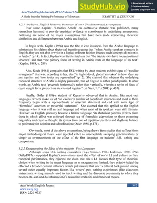A Study Into The Writing Performance Of Moroccan Advanced EFL Writers ...