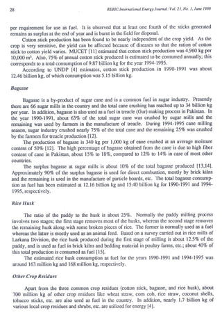 A study of biomass as a source of energy in pakistan | PDF