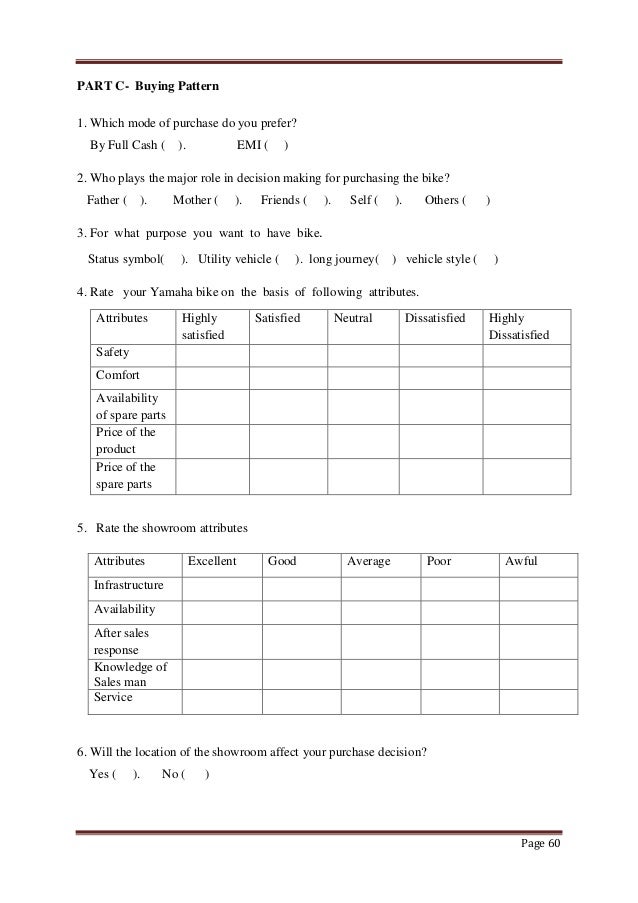 a study of brand preference and buying pattern four letter car brands