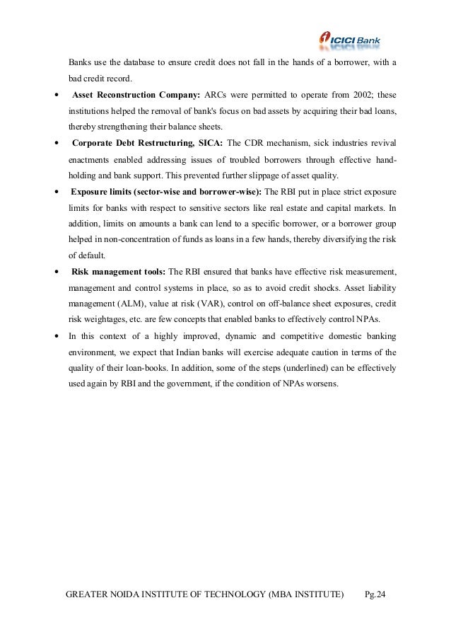 a study on non performing assets 57 capstone project – a study of non performing assets on indian private banks a study of non-performing assets in indian private banking sector we are pursuing mba and we are conducting a study on non performing assets in private banks. a study on non performing assets 57 capstone project – a study of non performing assets on indian private banks a study of non-performing assets in indian private banking sector we are pursuing mba and we are conducting a study on non performing assets in private banks.