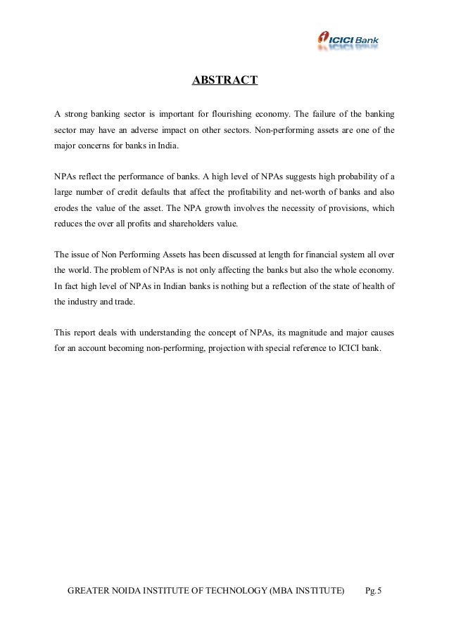 a study on non performing assets 57 capstone project – a study of non performing assets on indian private banks a study of non-performing assets in indian private banking sector we are pursuing mba and we are conducting a study on non performing assets in private banks. a study on non performing assets 57 capstone project – a study of non performing assets on indian private banks a study of non-performing assets in indian private banking sector we are pursuing mba and we are conducting a study on non performing assets in private banks.