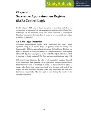 A Study Of Successive Approximation Registers And Implementation Of An ...