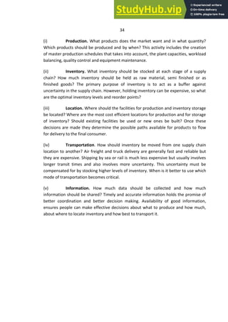 A STUDY OF SUPPLY CHAIN MANAGEMENT IN FOOD INDUSTRY | PDF