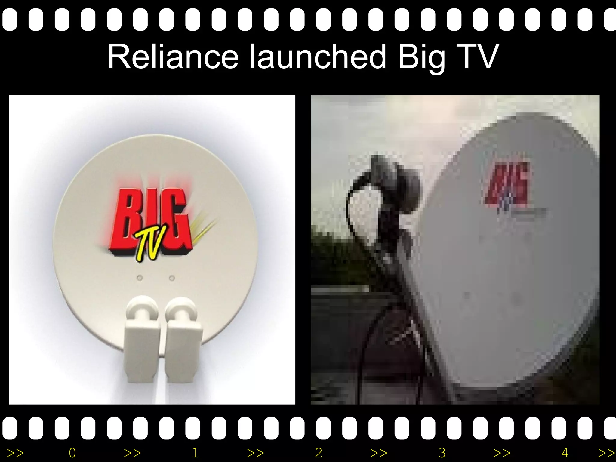 Reliance launched Big TV  